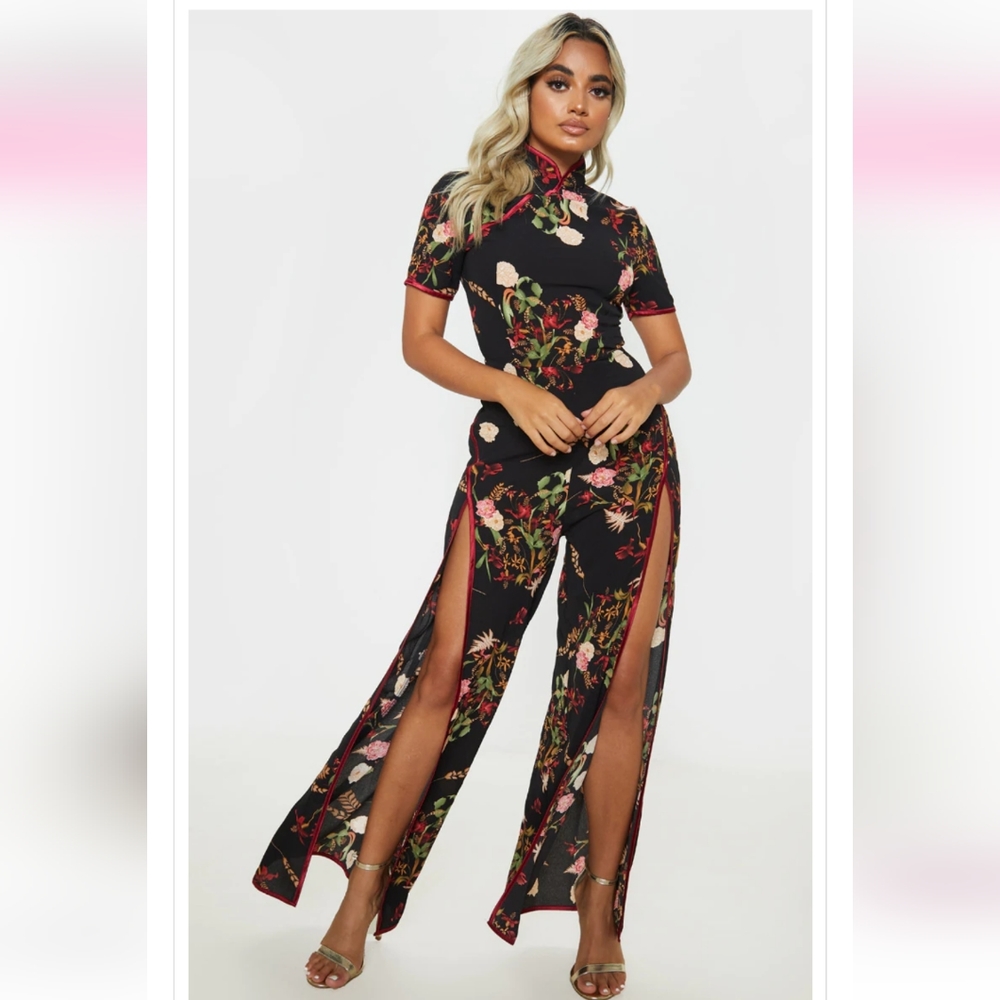 Thigh Split Jumpsuit